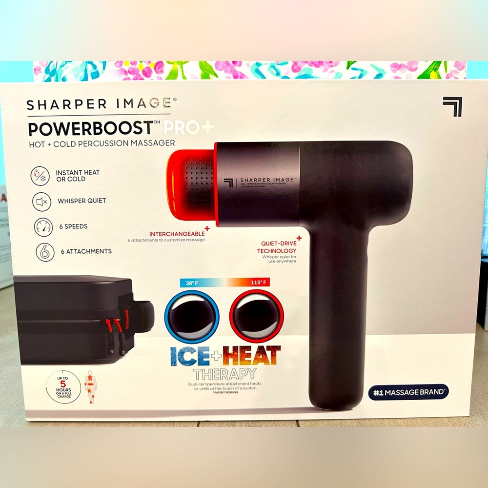 Sharper Image Powerboost Pro+ Hot Cold Percussion Massager